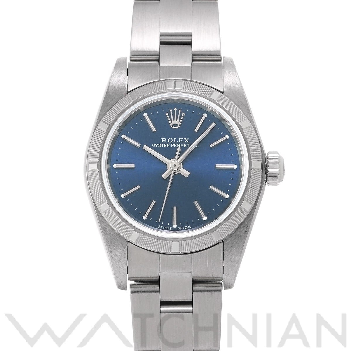 ロレックス オイスターパーペチュアル 76030 ブルー レディース 時計 【中古】【wristwatch】