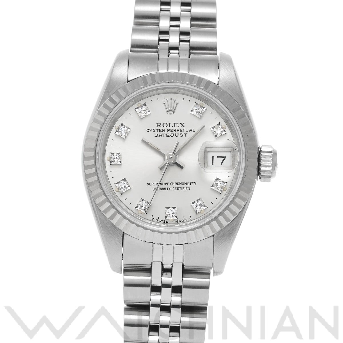ロレックス デイトジャスト 69174G シルバー/ダイヤモンド レディース 時計 【中古】【wristwatch】