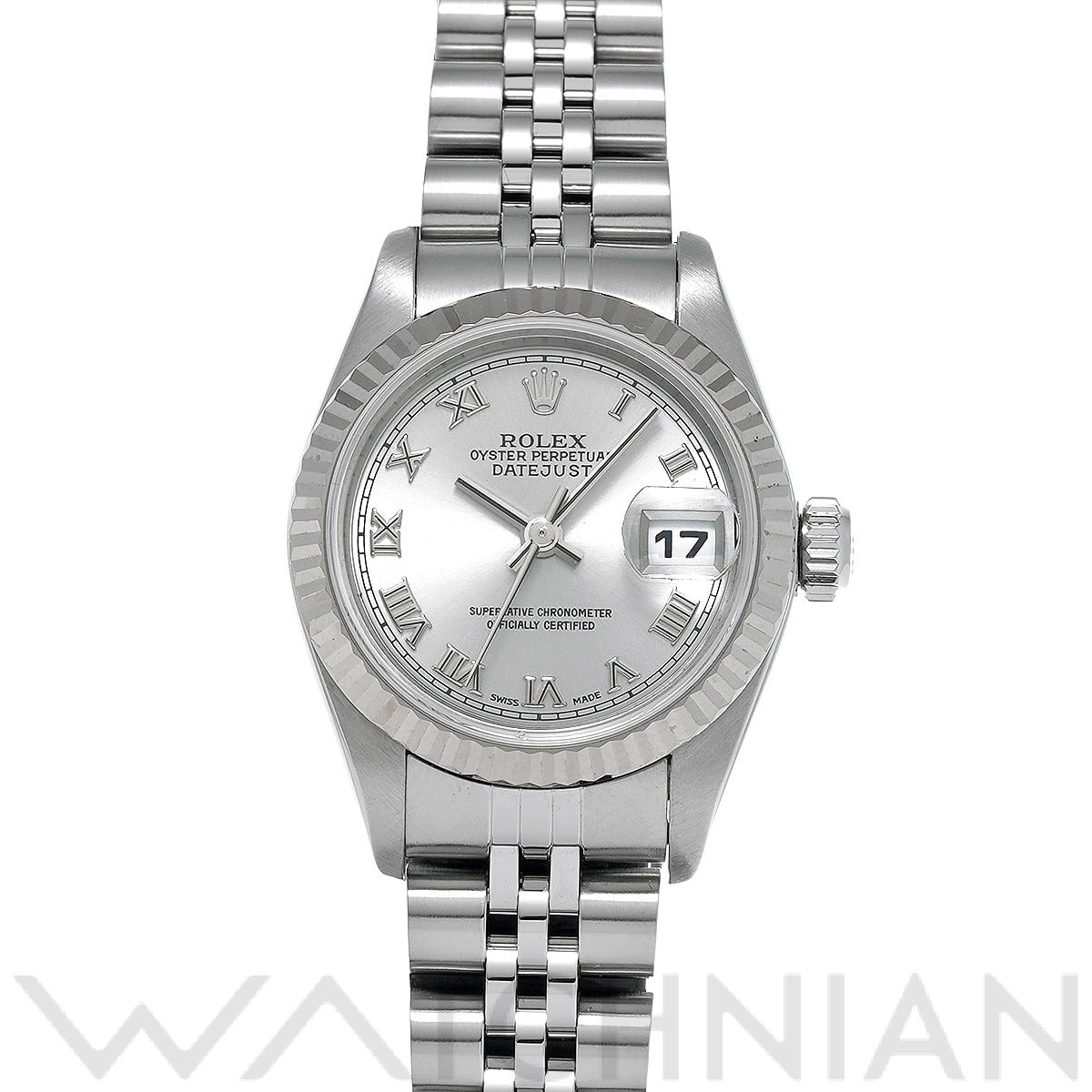 ロレックス デイトジャスト 79174 グレー レディース 時計 【中古】【wristwatch】