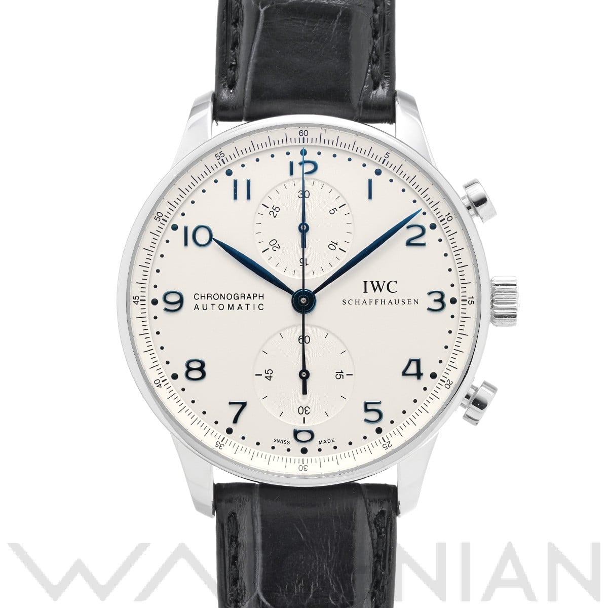 IWC ポルトギーゼ クロノグラフ IW371446 シルバー メンズ 時計 【中古】【wristwatch】
