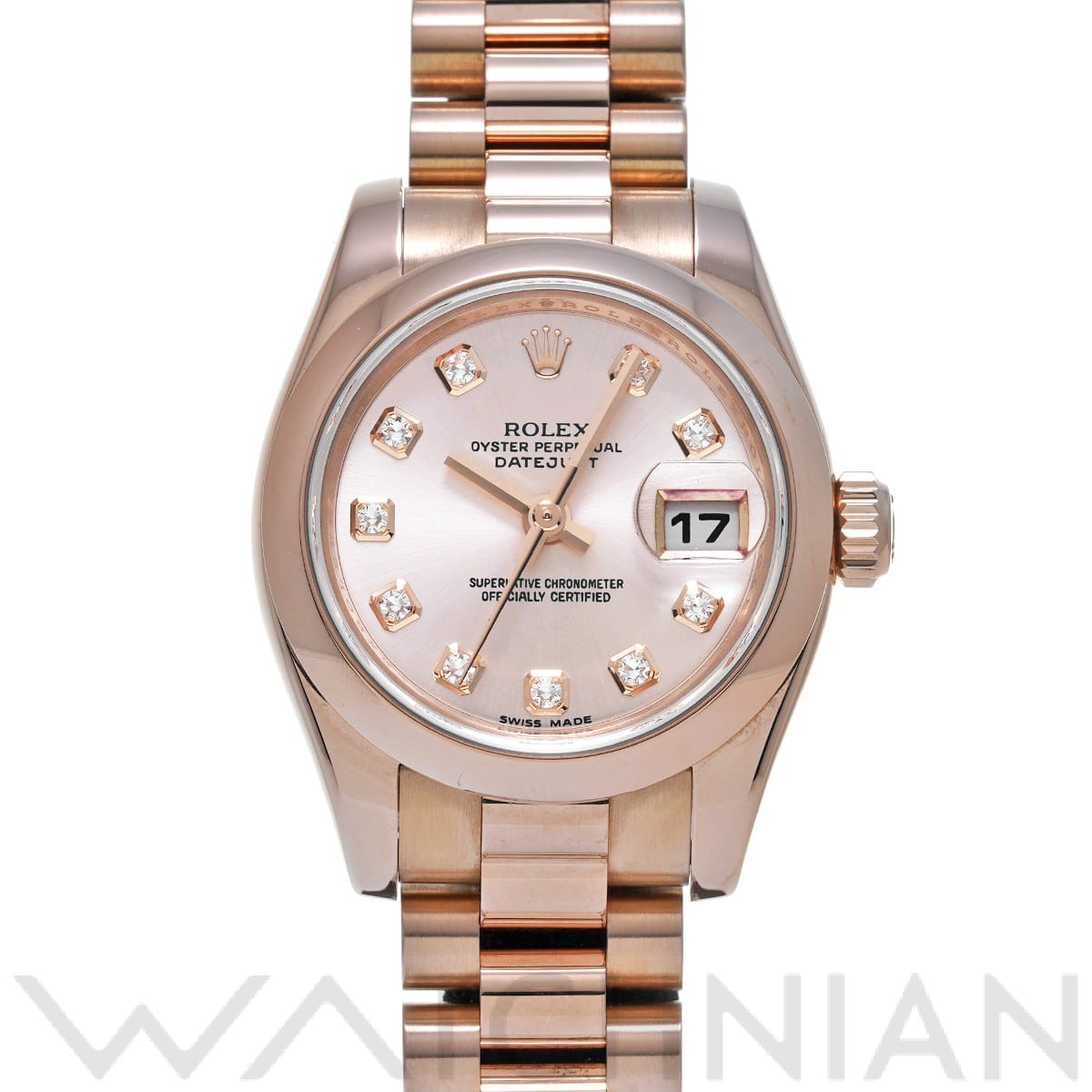 ロレックス レディ デイトジャスト 26 179165G ピンク/ダイヤモンド レディース 時計 【中古】【wristwatch】
