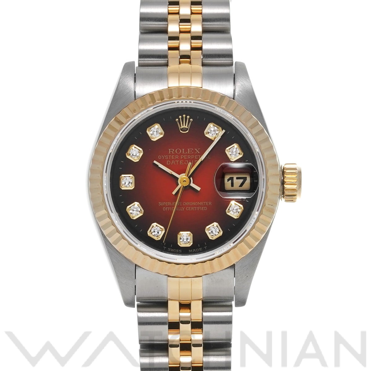 ロレックス / ROLEX デイトジャスト 69173G チェリー・グラデーション/ダイヤモンド レディース 時計 【中古】【wristwatch】