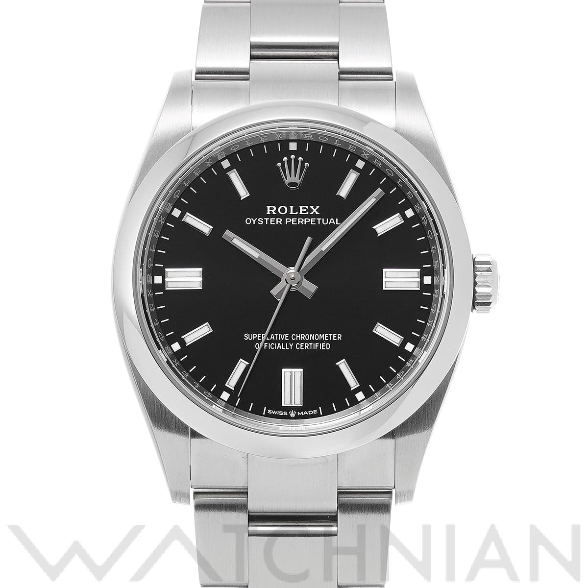 ロレックス オイスターパーペチュアル 36 126000 ブライトブラック メンズ 時計 【中古】【wristwatch】