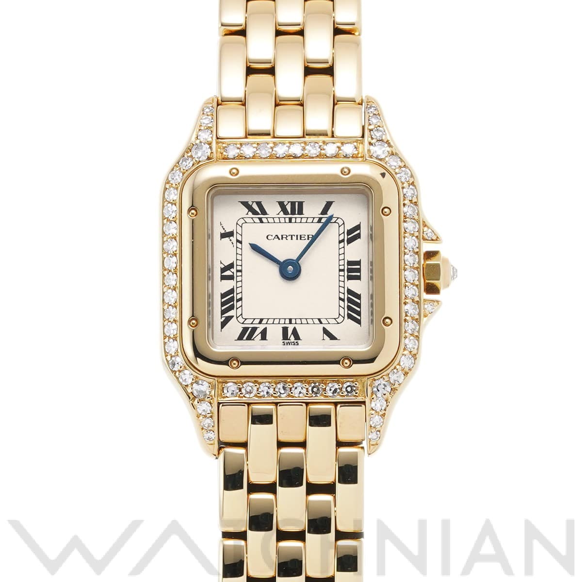 カルティエ パンテール SM 128000M シルバー レディース 時計 【中古】【wristwatch】