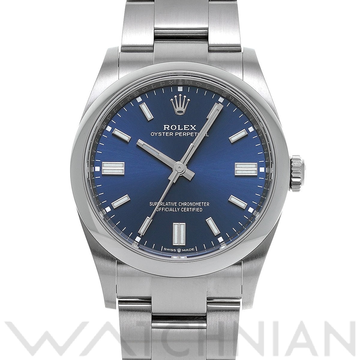 ロレックス オイスターパーペチュアル 36 126000 ブライトブルー メンズ 時計 【中古】【wristwatch】