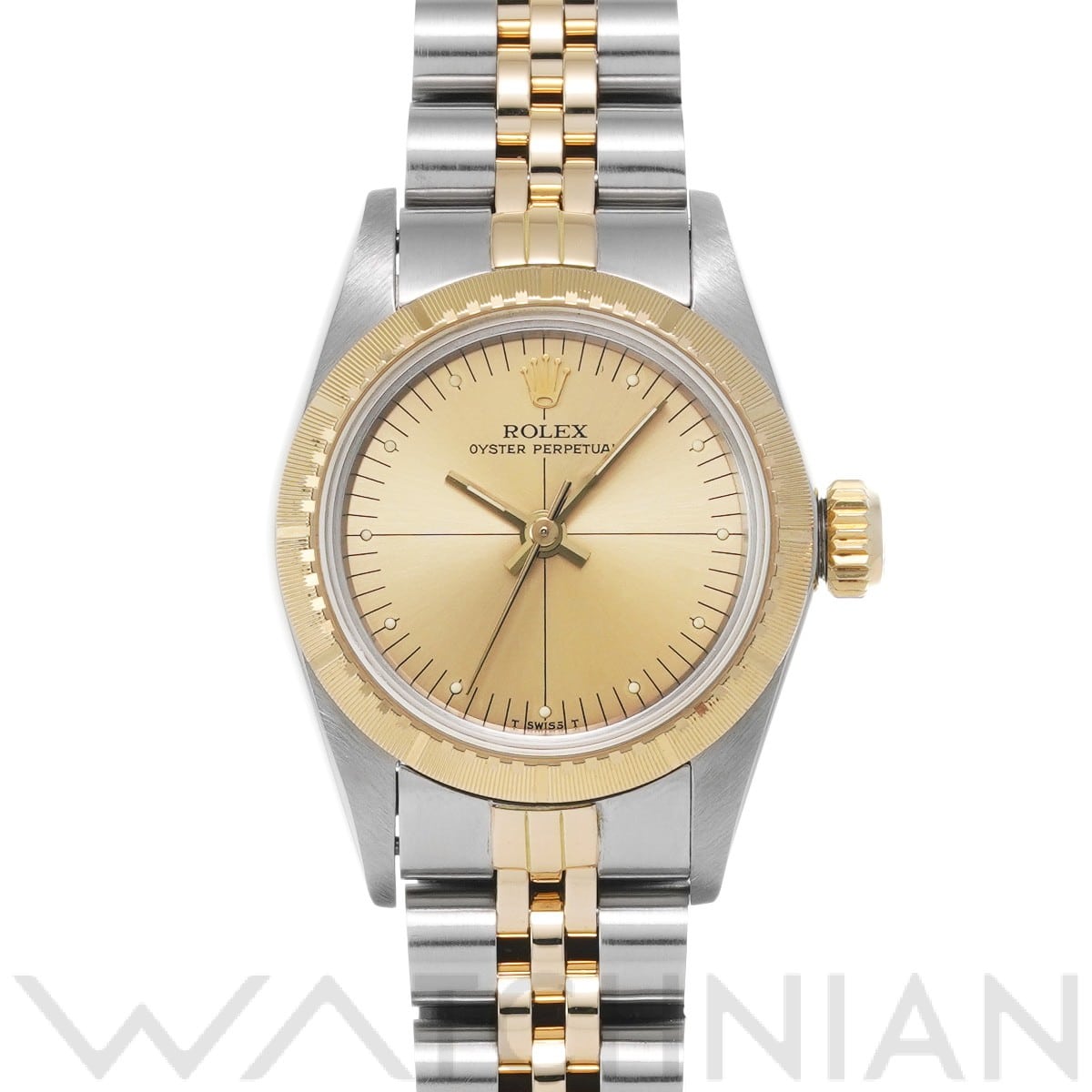 ロレックス / ROLEX オイスターパーペチュアル 67243 シャンパン レディース 時計 【中古】【wristwatch】