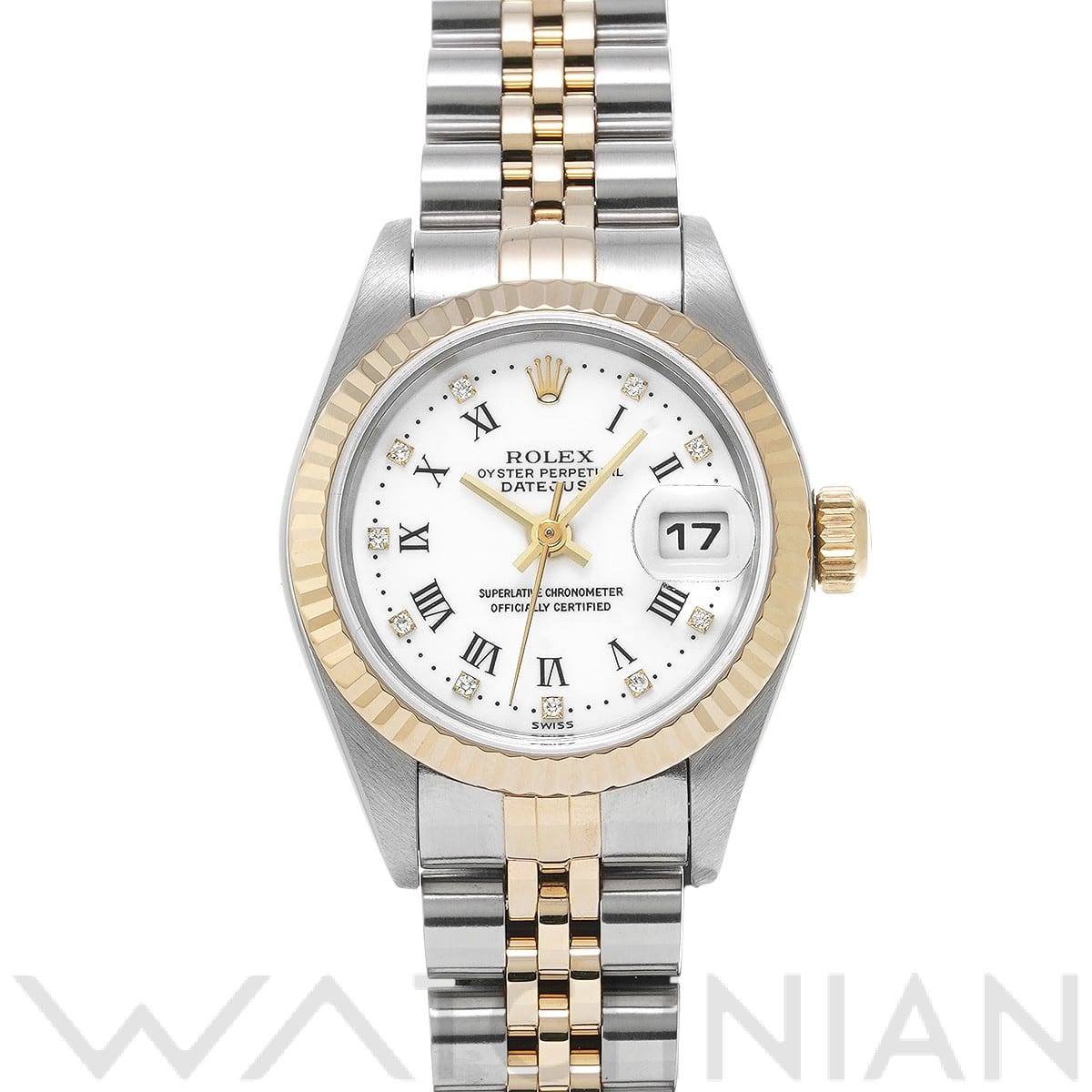 ロレックス デイトジャスト 79173G ホワイト/ダイヤモンド レディース 時計 【中古】【wristwatch】