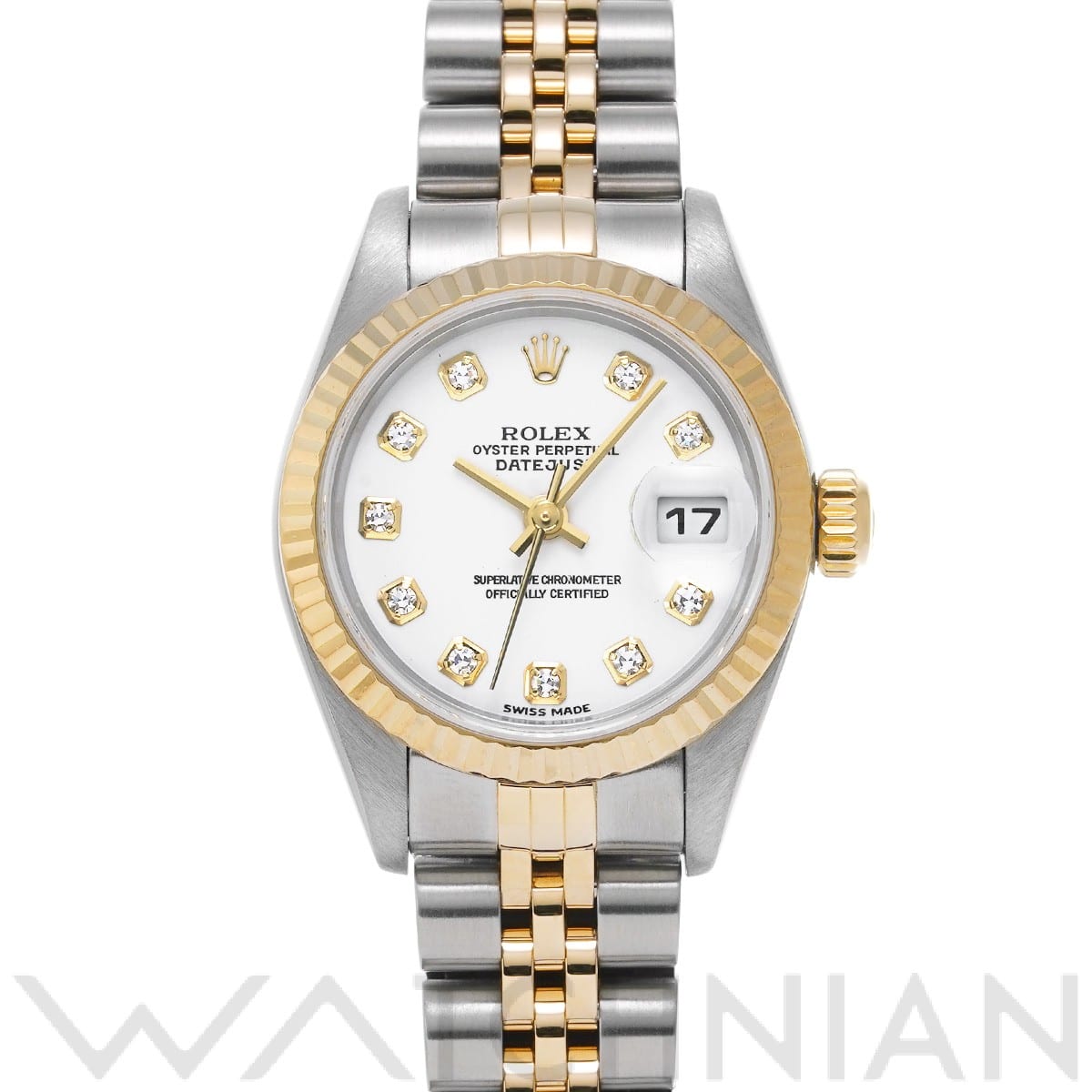 ロレックス デイトジャスト 79173G ホワイト/ダイヤモンド レディース 時計 【中古】【wristwatch】