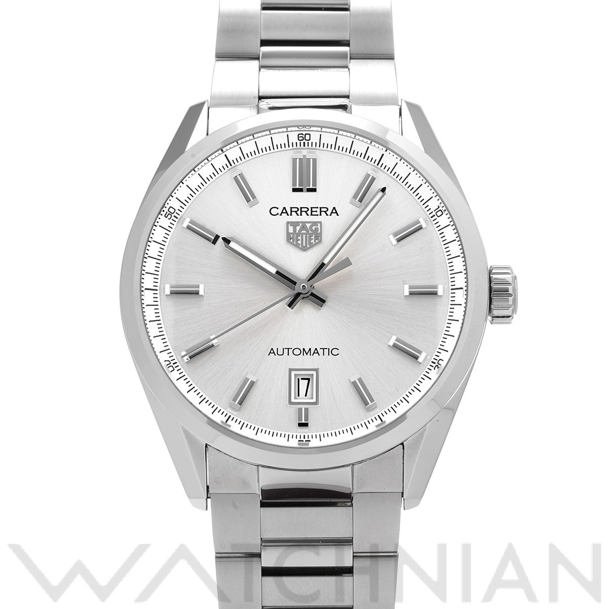 タグ ホイヤー カレラ キャリバー5 WBN2111.BA0639 シルバー メンズ 時計 【中古】【wristwatch】