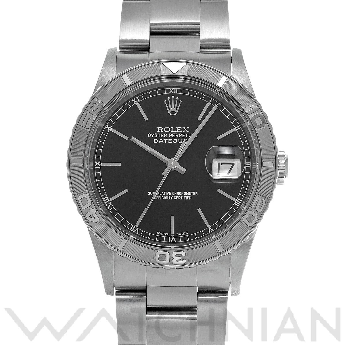 ロレックス デイトジャスト サンダーバード 16264 ブラック メンズ 時計 【中古】【wristwatch】