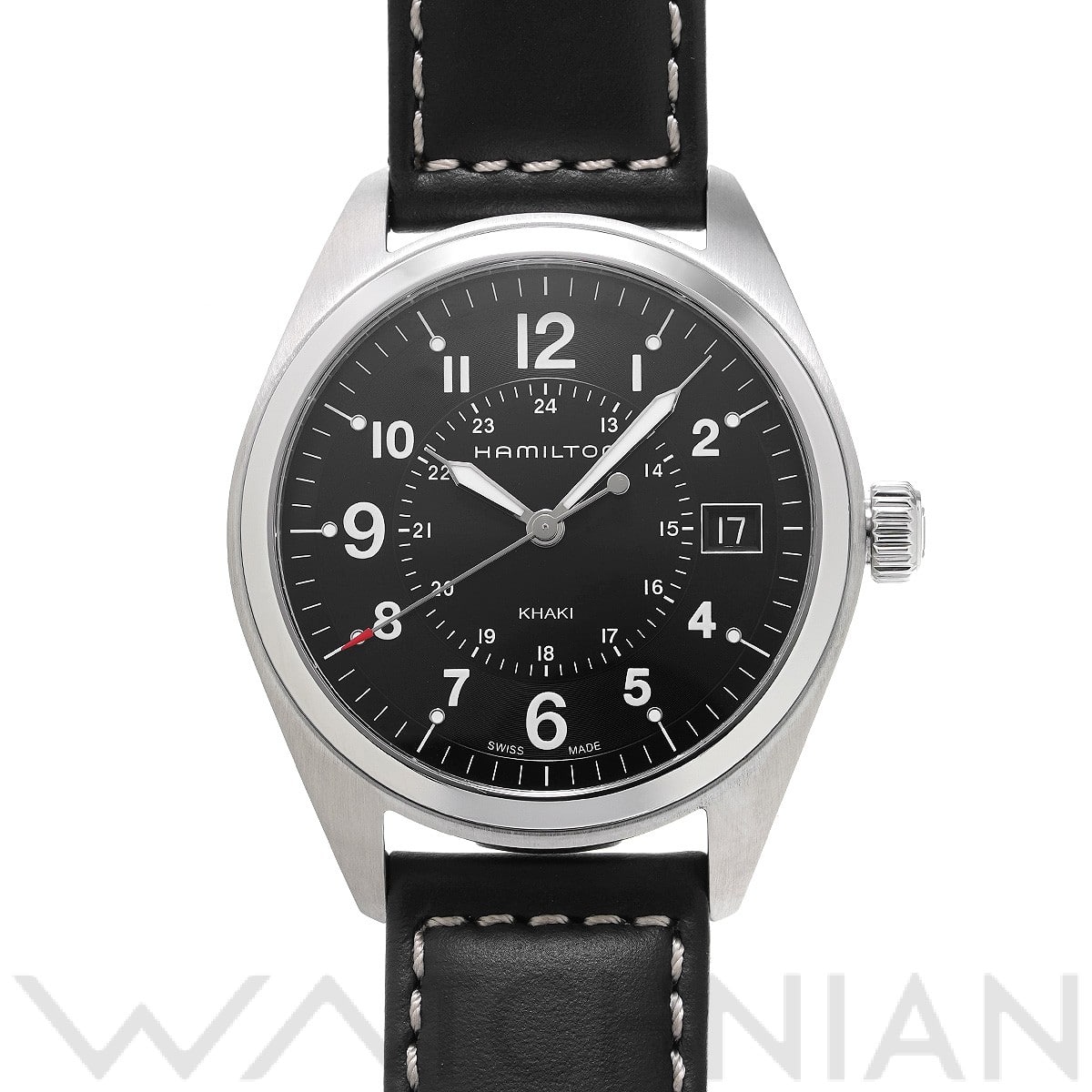 ハミルトン / HAMILTON カーキ フィールド クォーツ H68551733 ブラック メンズ 時計 【中古】【wristwatch】