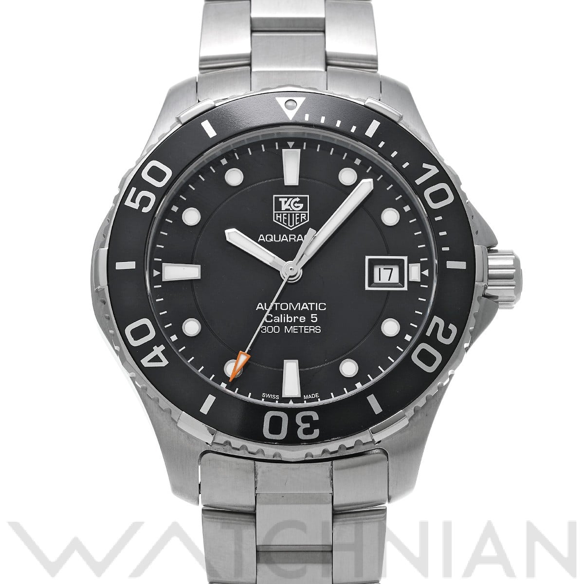 タグ ホイヤー / TAG HEUER アクアレーサー キャリバー5 WAN2110.BA0822 ブラック メンズ 時計 【中古】【wristwatch】