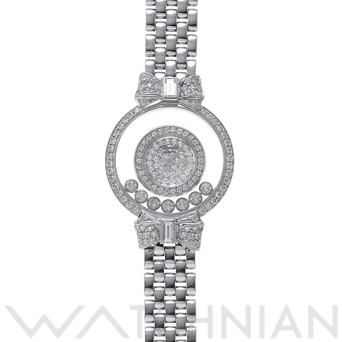 ショパール ハッピーダイヤモンド 205596-1001 パヴェダイヤモンド レディース 時計 【中古】【wristwatch】