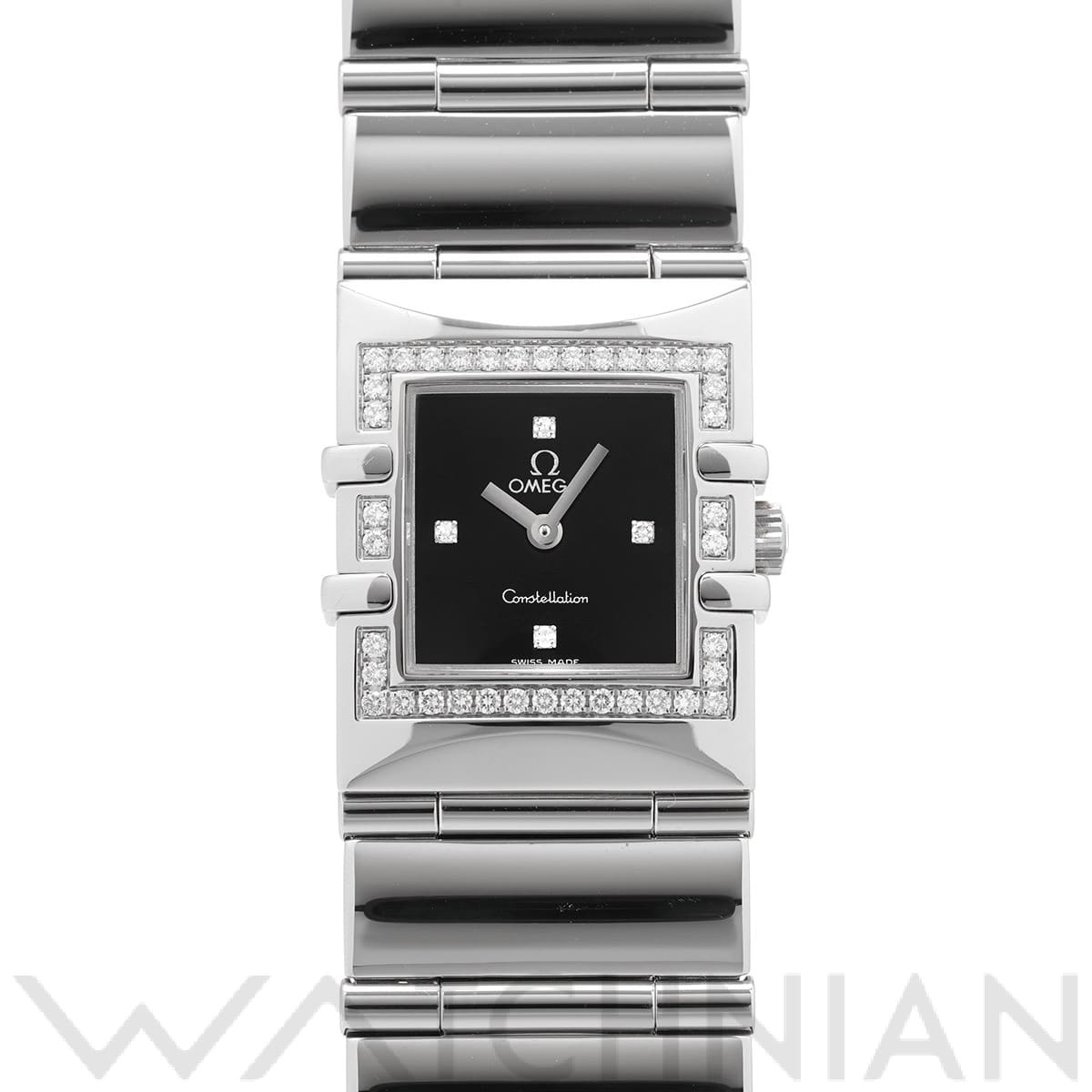 オメガ コンステレーション カレ クアドラ 1528.46 ブラック/ダイヤモンド レディース 時計 【中古】【wristwatch】