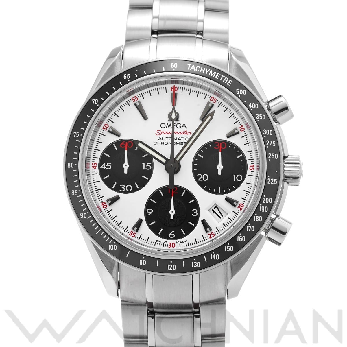 オメガ スピードマスター デイト 323.30.40.40.04.001 ホワイト/ブラック メンズ 時計 【中古】【wristwatch】