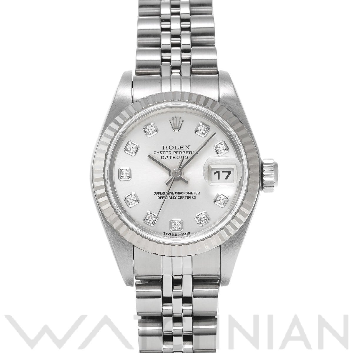 ロレックス デイトジャスト 79174G シルバー/ダイヤモンド レディース 時計 【中古】【wristwatch】