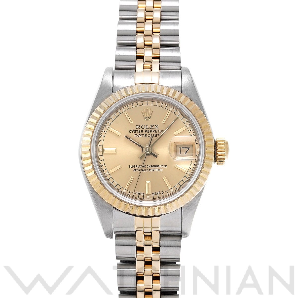 ロレックス デイトジャスト 69173 シャンパン レディース 時計 【中古】【wristwatch】