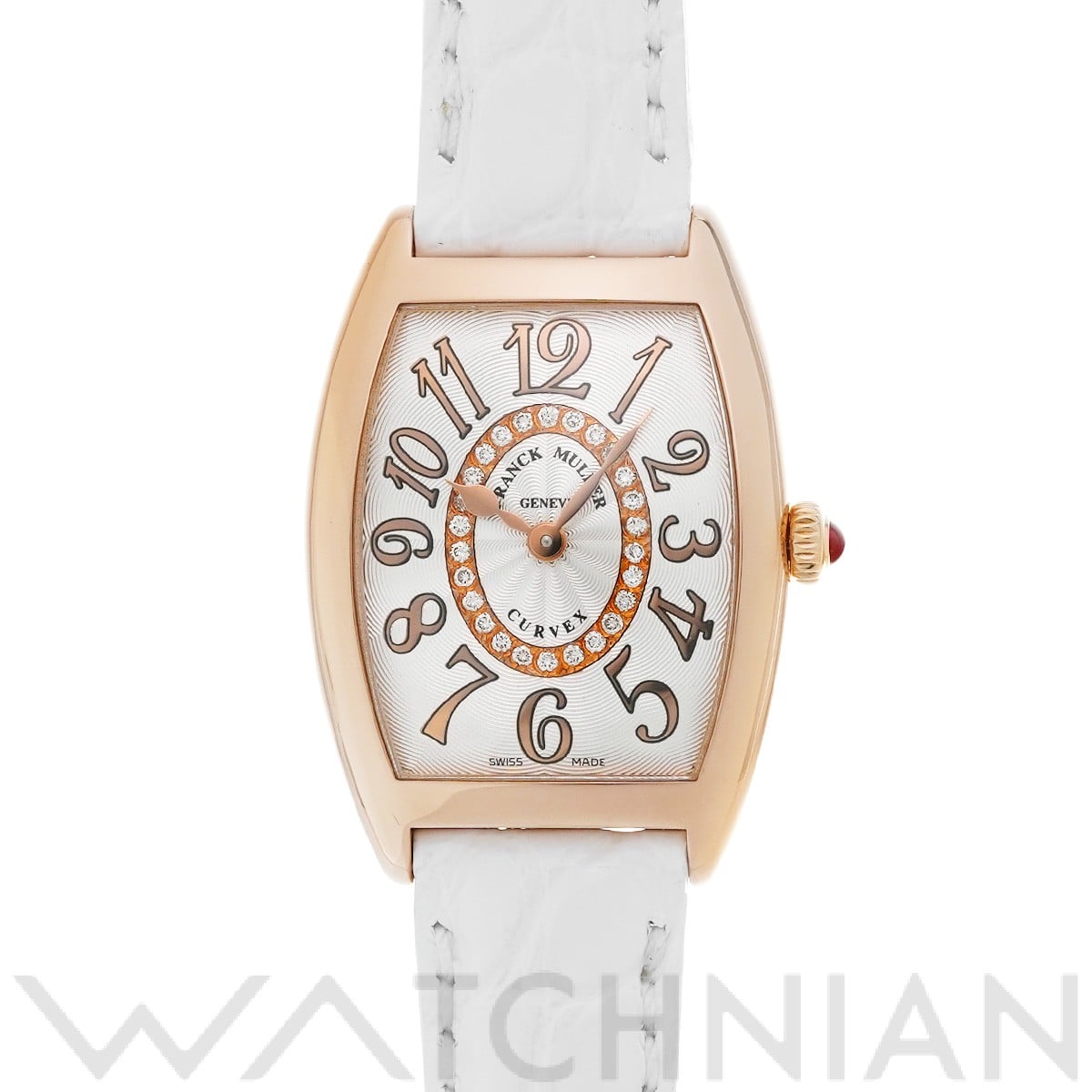 フランクミュラー / FRANCK MULLER トノウカーベックス レリーフ 1752QZRELCD1R シルバー/ダイヤモンド レディース 時計 【中古】【wristwatch】