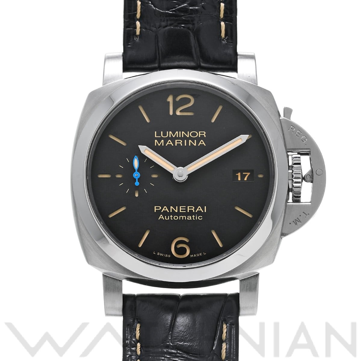 パネライ / PANERAI ルミノールマリーナ 1950 3デイズ オートマティック アッチャイオ PAM01392 ブラック メンズ 時計 【中古】【wristwatch】