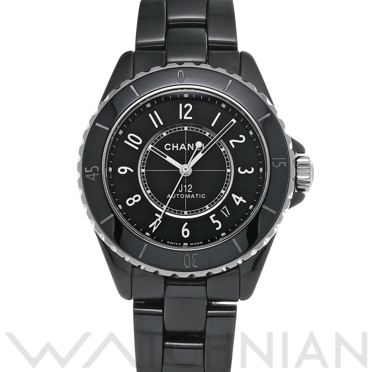 シャネル / CHANEL J12 キャリバー12.1 38MM H5697 ブラックラッカー メンズ 時計 【中古】【wristwatch】