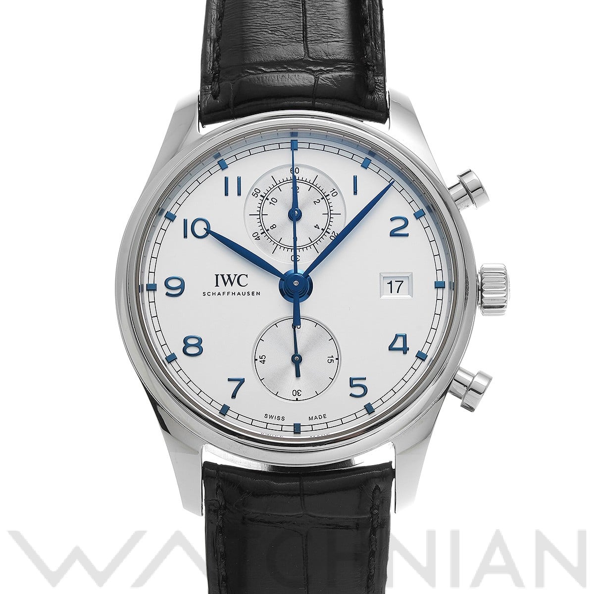 IWC ポルトギーゼ クロノグラフ クラシック IW390302 シルバー メンズ 時計 【中古】【wristwatch】