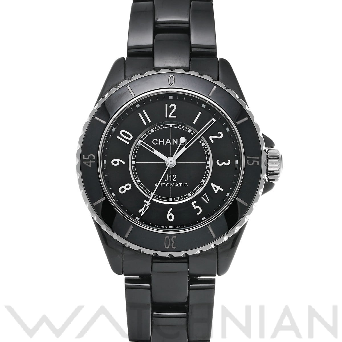 シャネル / CHANEL J12 キャリバー12.1 38MM H5697 ブラックラッカー メンズ 時計 【中古】【wristwatch】