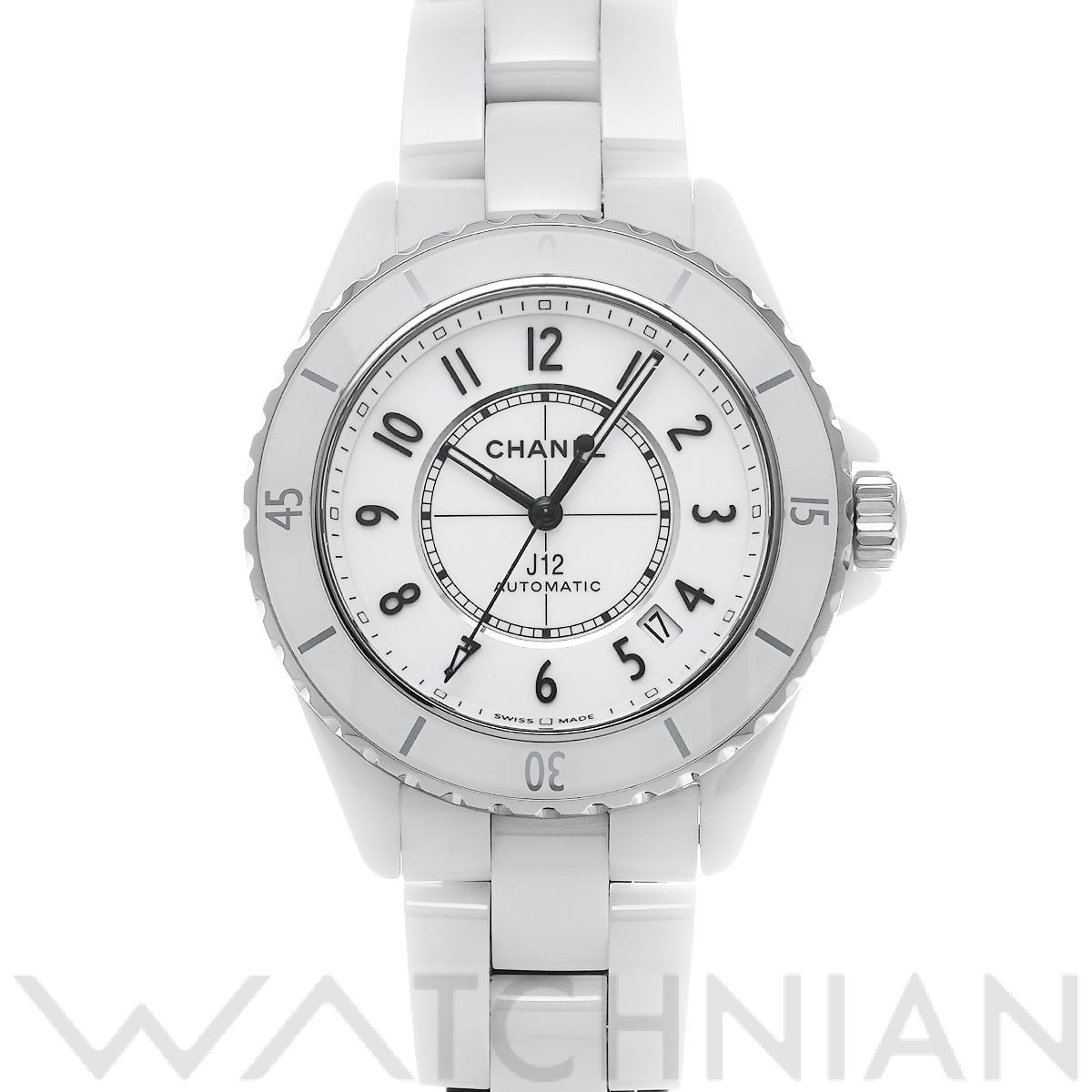 シャネル / CHANEL J12 キャリバー12.1 38MM H5700 ホワイトラッカー メンズ 時計 【中古】【wristwatch】