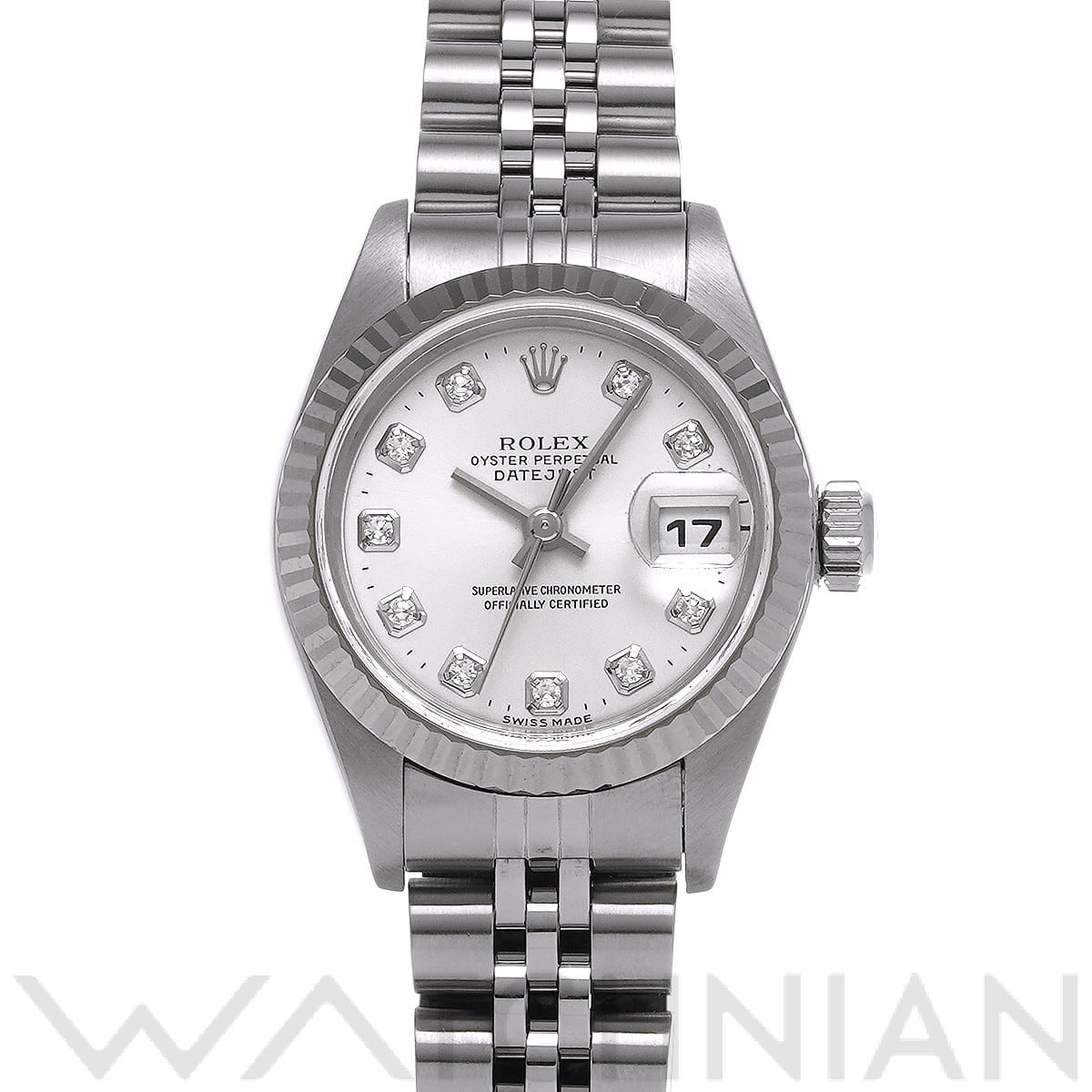 ロレックス デイトジャスト 79174G シルバー/ダイヤモンド レディース 時計 【中古】【wristwatch】