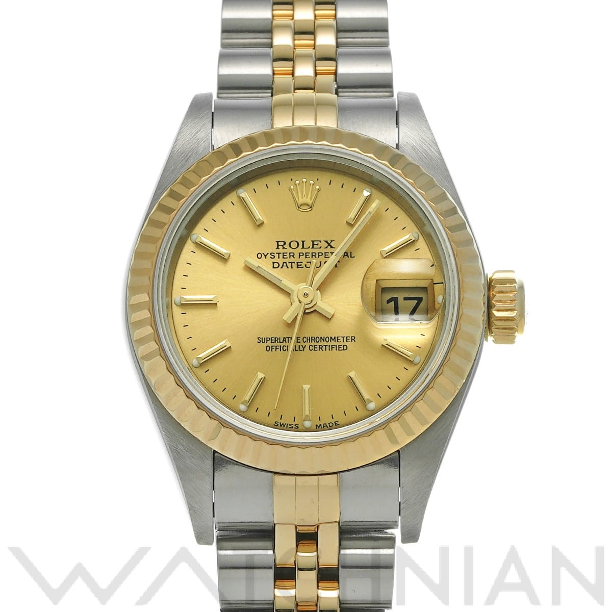 ロレックス デイトジャスト 79173 シャンパン レディース 時計 【中古】【wristwatch】