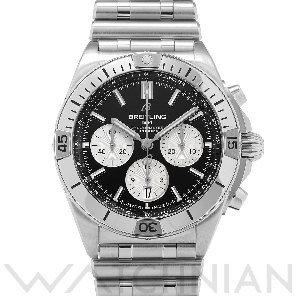 ブライトリング クロノマット B01 42 ジャパンエディション AB0134101B2A1 ブラック/シルバー メンズ 時計 【中古】【wristwatch】