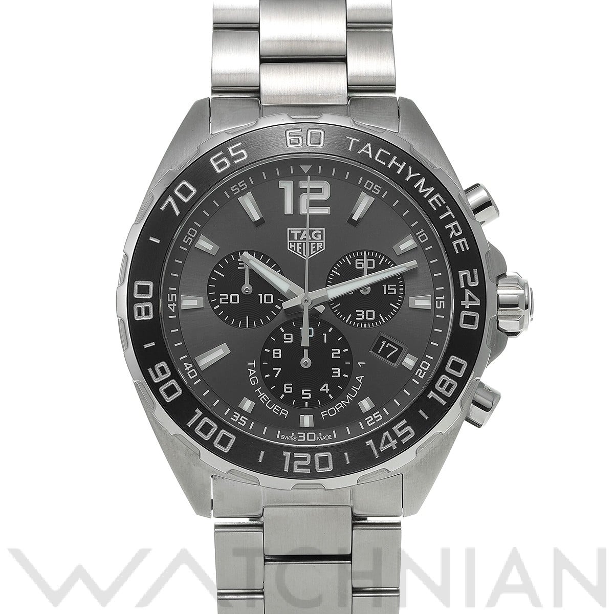 タグ ホイヤー / TAG HEUER フォーミュラ1 クォーツ クロノグラフ CAZ1011.BA0842 グレー/ブラック メンズ 時計 【中古】【wristwatch】