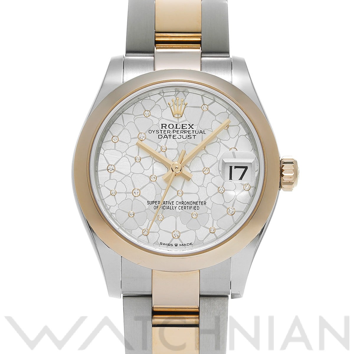 ロレックス デイトジャスト 31 278241 シルバー フローラルモチーフ/ダイヤモンド ユニセックス 時計 【中古】【wristwatch】