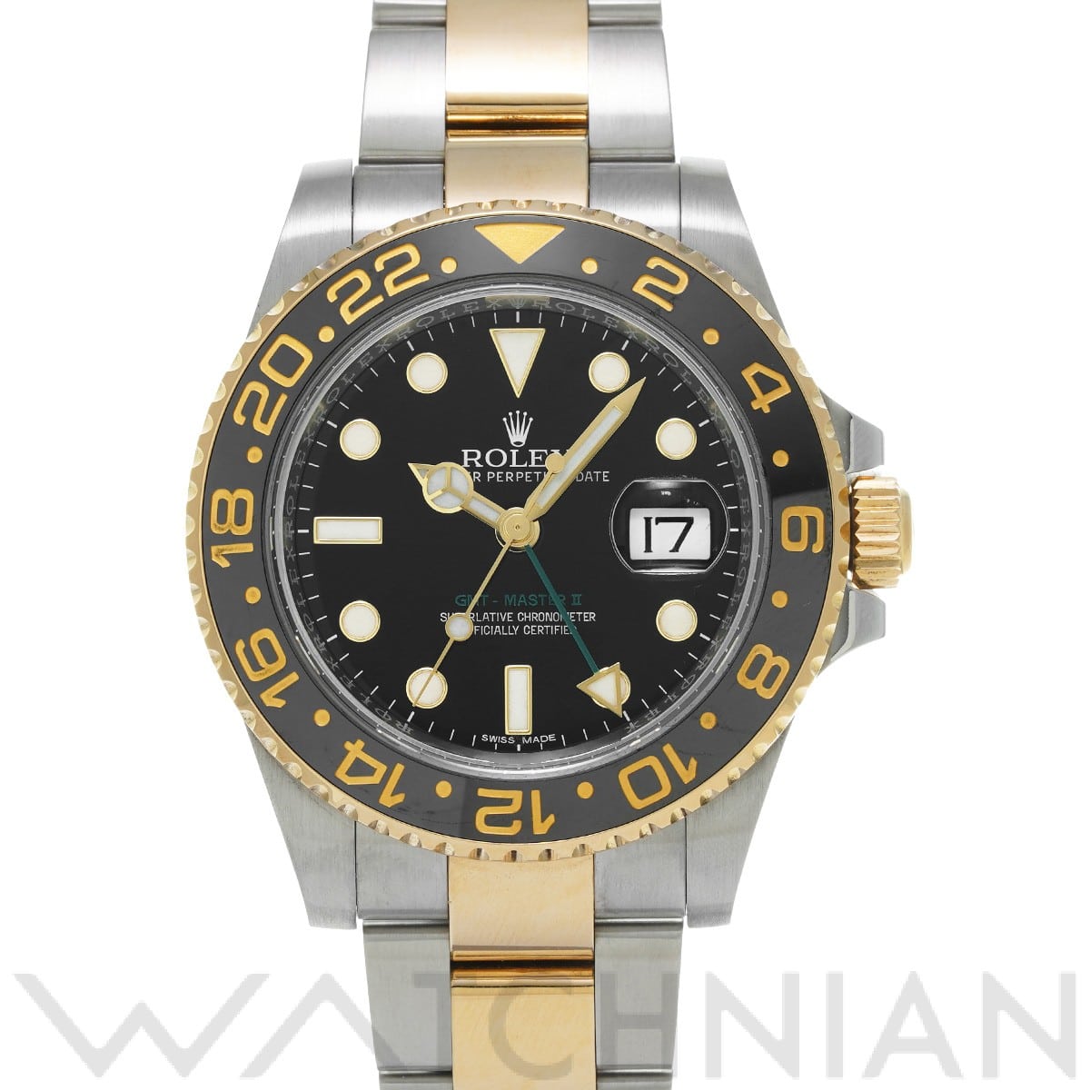 ロレックス GMTマスターII 116713LN ブラック メンズ 時計 【中古】【wristwatch】