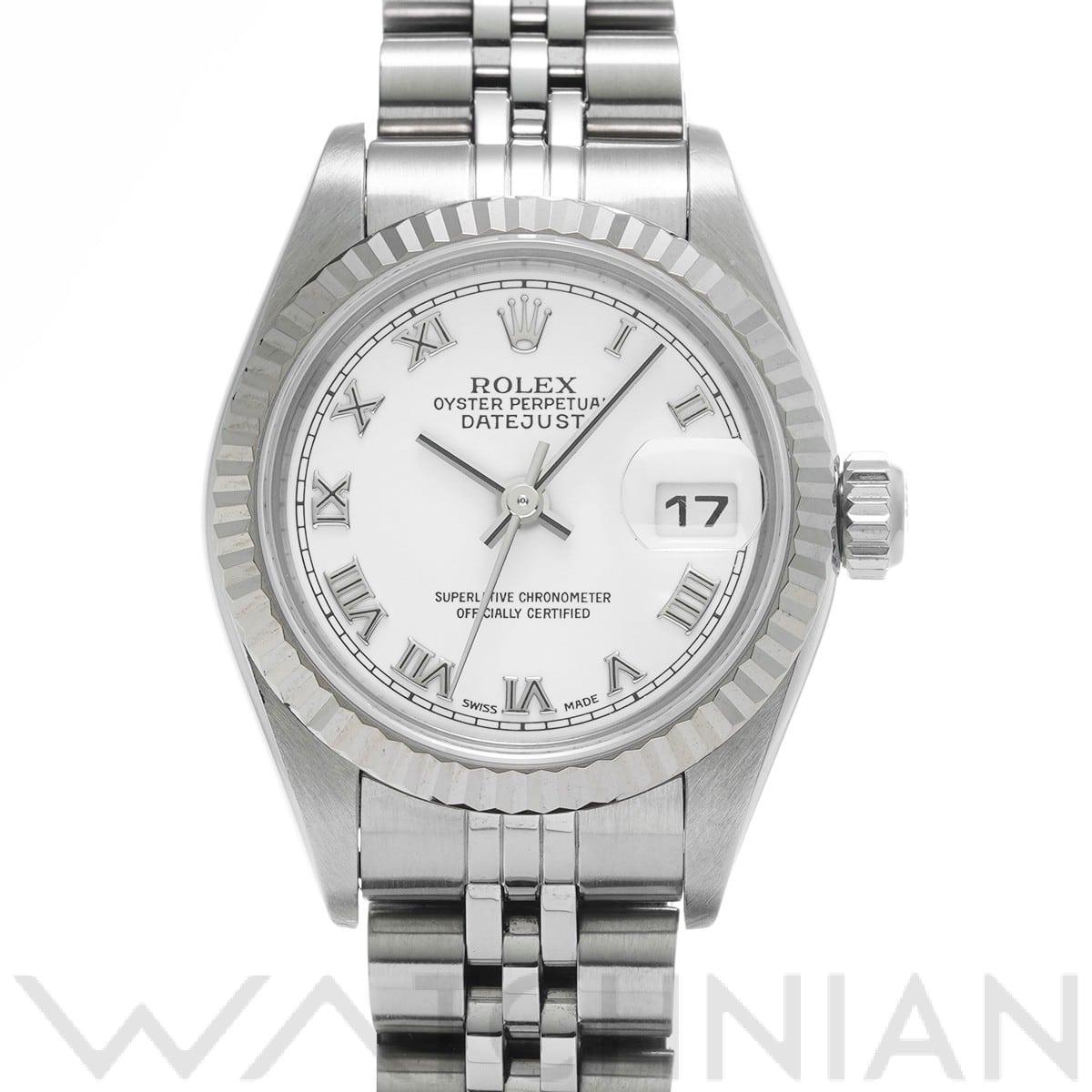 ロレックス デイトジャスト 79174 ホワイト レディース 時計 【中古】【wristwatch】