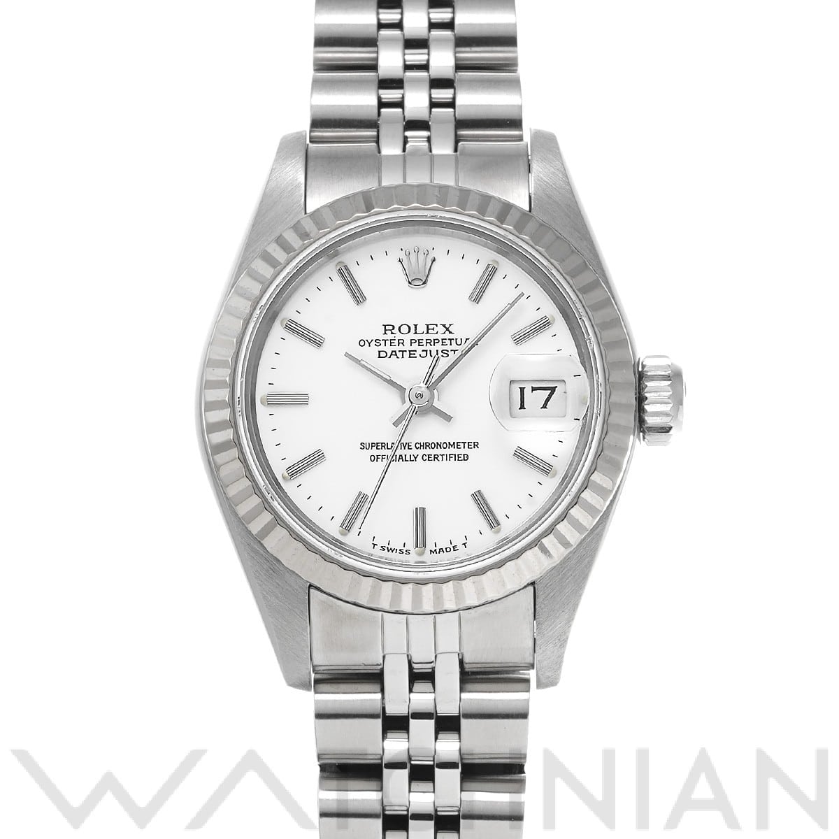 ロレックス デイトジャスト 69174 ホワイト レディース 時計 【中古】【wristwatch】