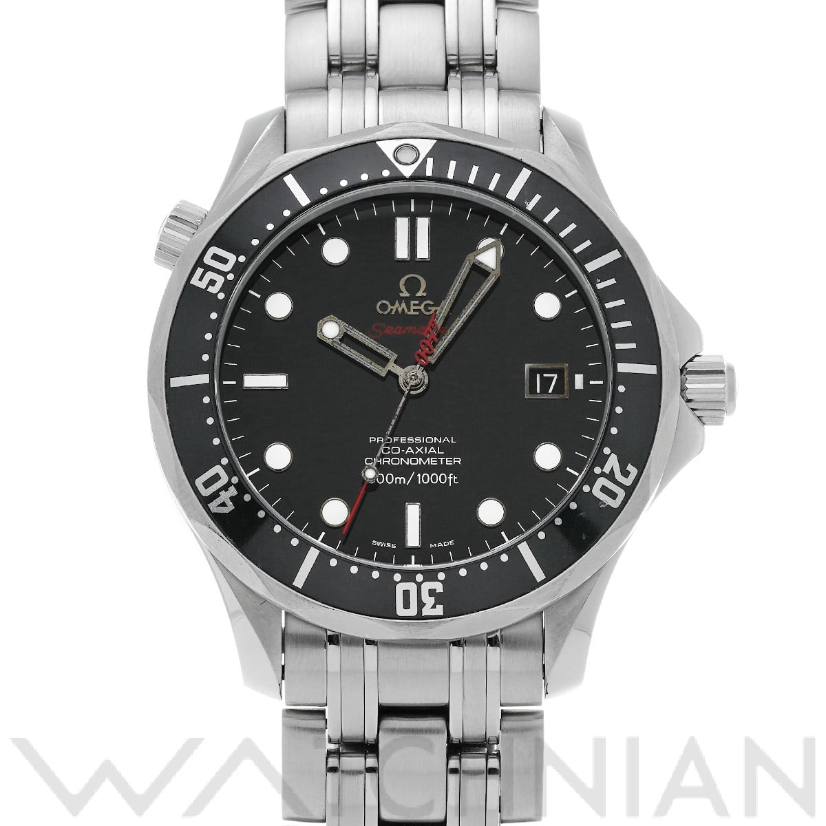 オメガ シーマスター ダイバー300 コーアクシャル 007 212.30.41.20.01.001 ブラック メンズ 時計 【中古】【wristwatch】