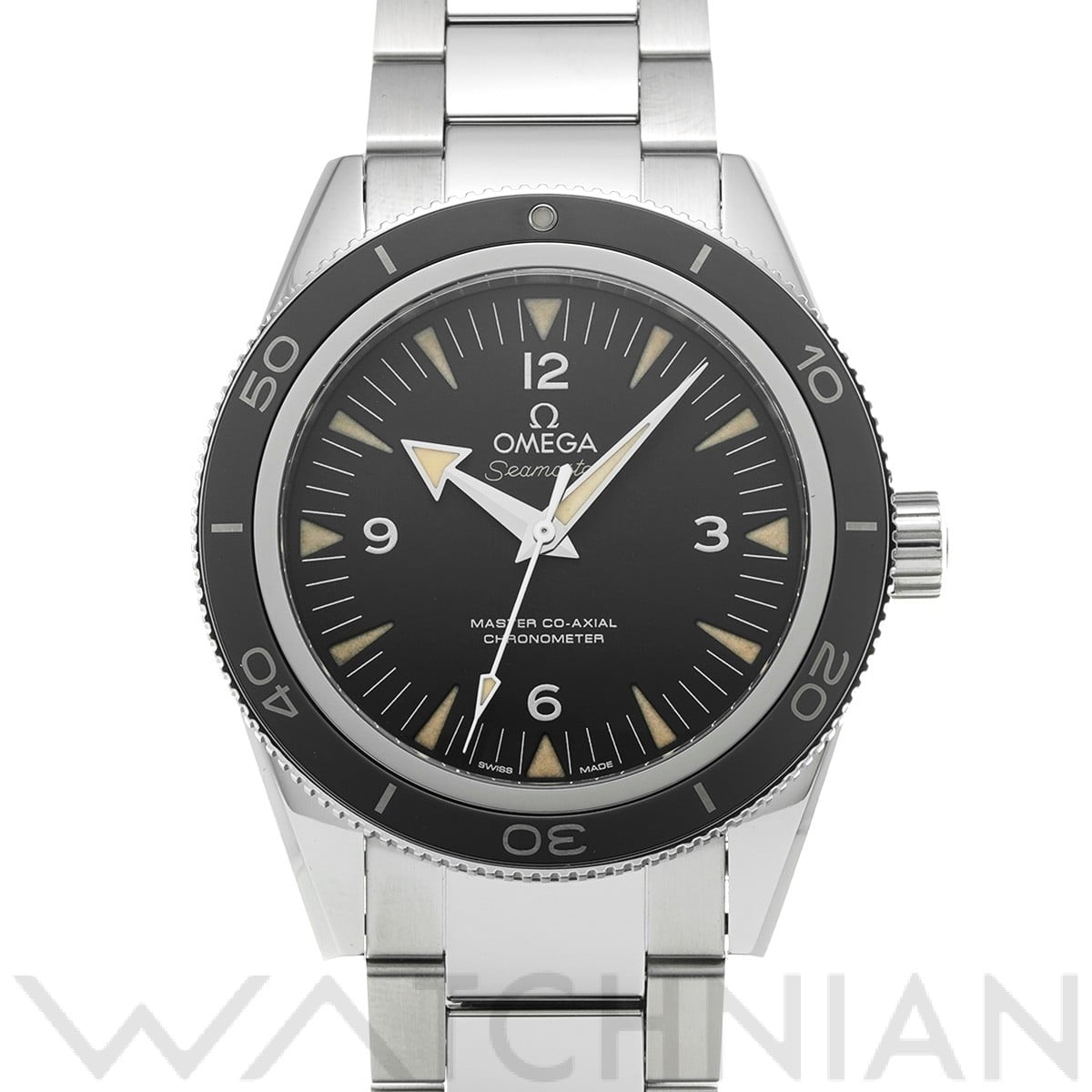 オメガ シーマスター 300 マスターコーアクシャル 233.30.41.21.01.001 ブラック メンズ 時計 【中古】【wristwatch】