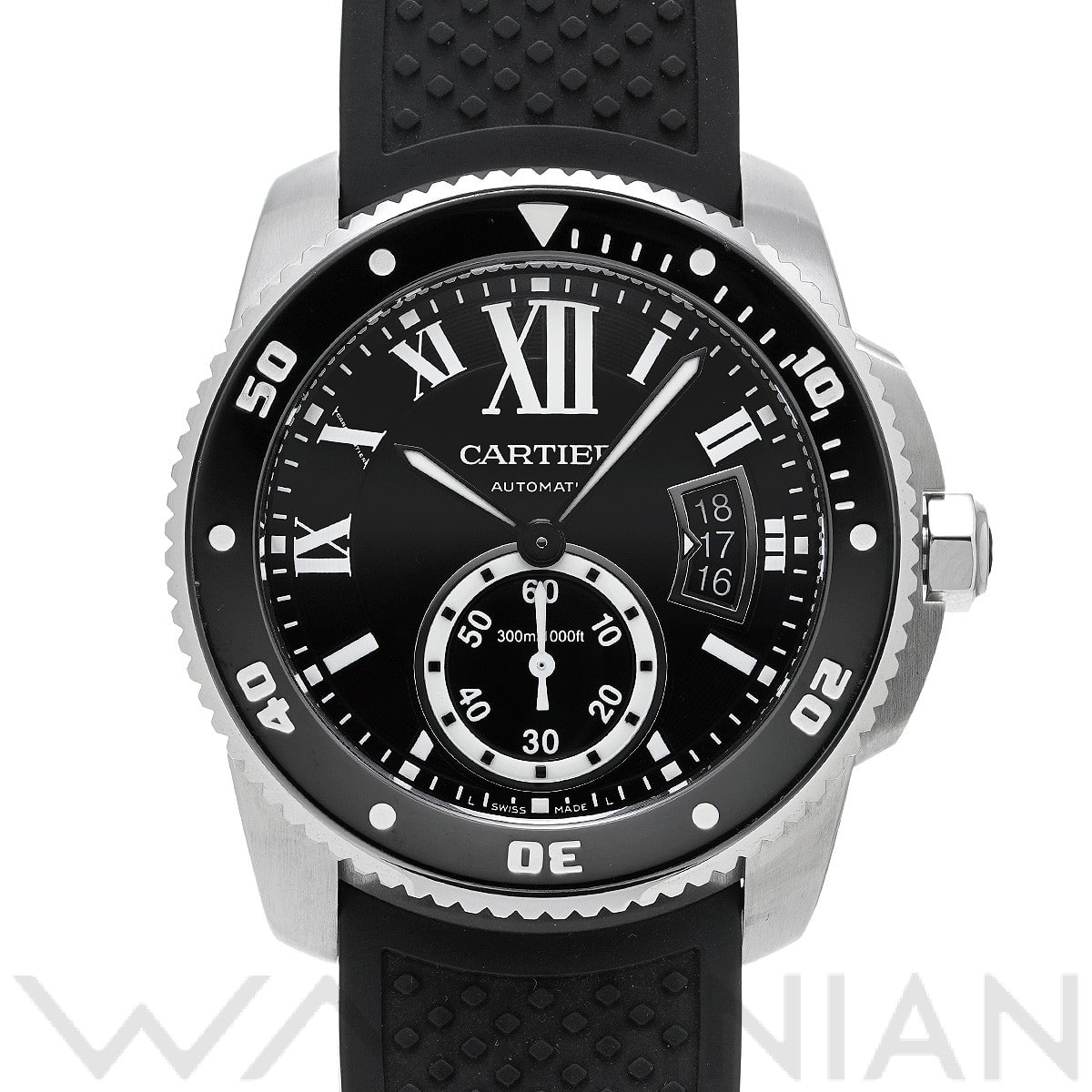 カルティエ / CARTIER カリブル ドゥ カルティエ ダイバー W7100056 ブラック メンズ 時計 【中古】【wristwatch】