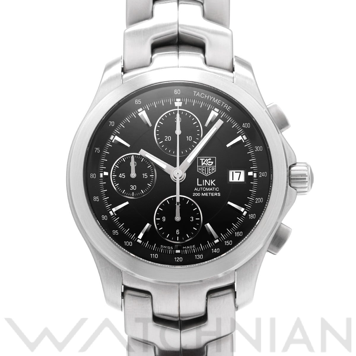 タグ ホイヤー リンク クロノグラフ CJF2110.BA0576 ブラック メンズ 時計 【中古】【wristwatch】