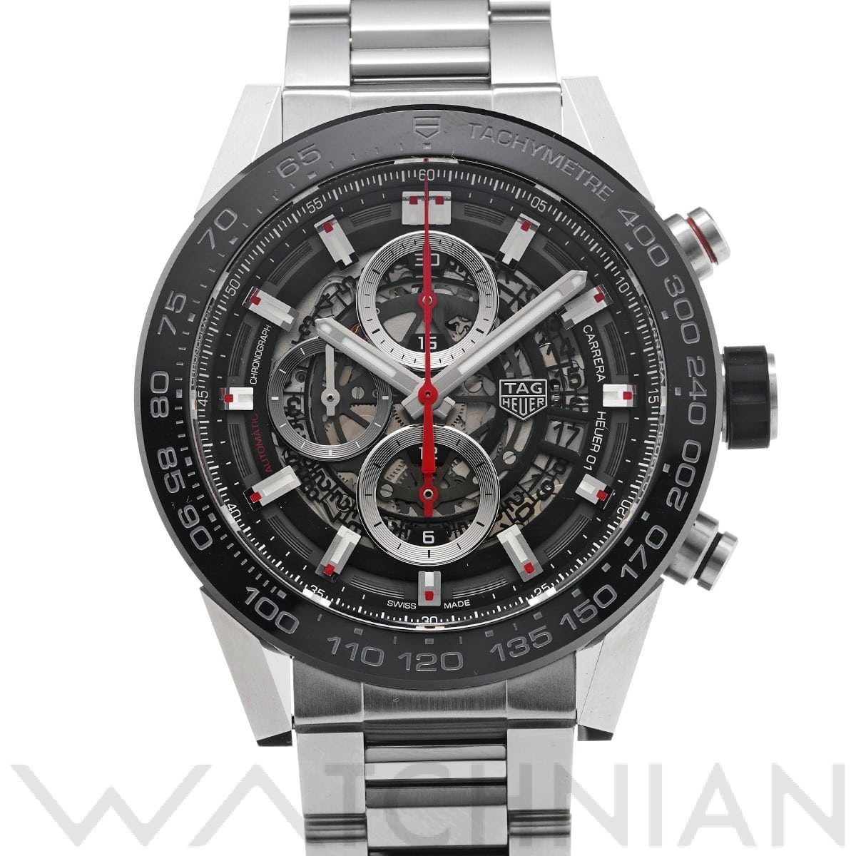 タグ ホイヤー / TAG HEUER カレラ キャリバーホイヤー01 クロノグラフ CAR2A1W.BA0703 ブラック メンズ 時計 【中古】【wristwatch】
