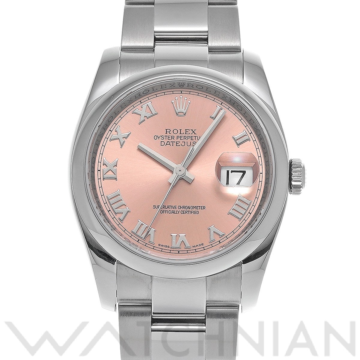 ロレックス デイトジャスト 36 116200 ピンク メンズ 時計 【中古】【wristwatch】