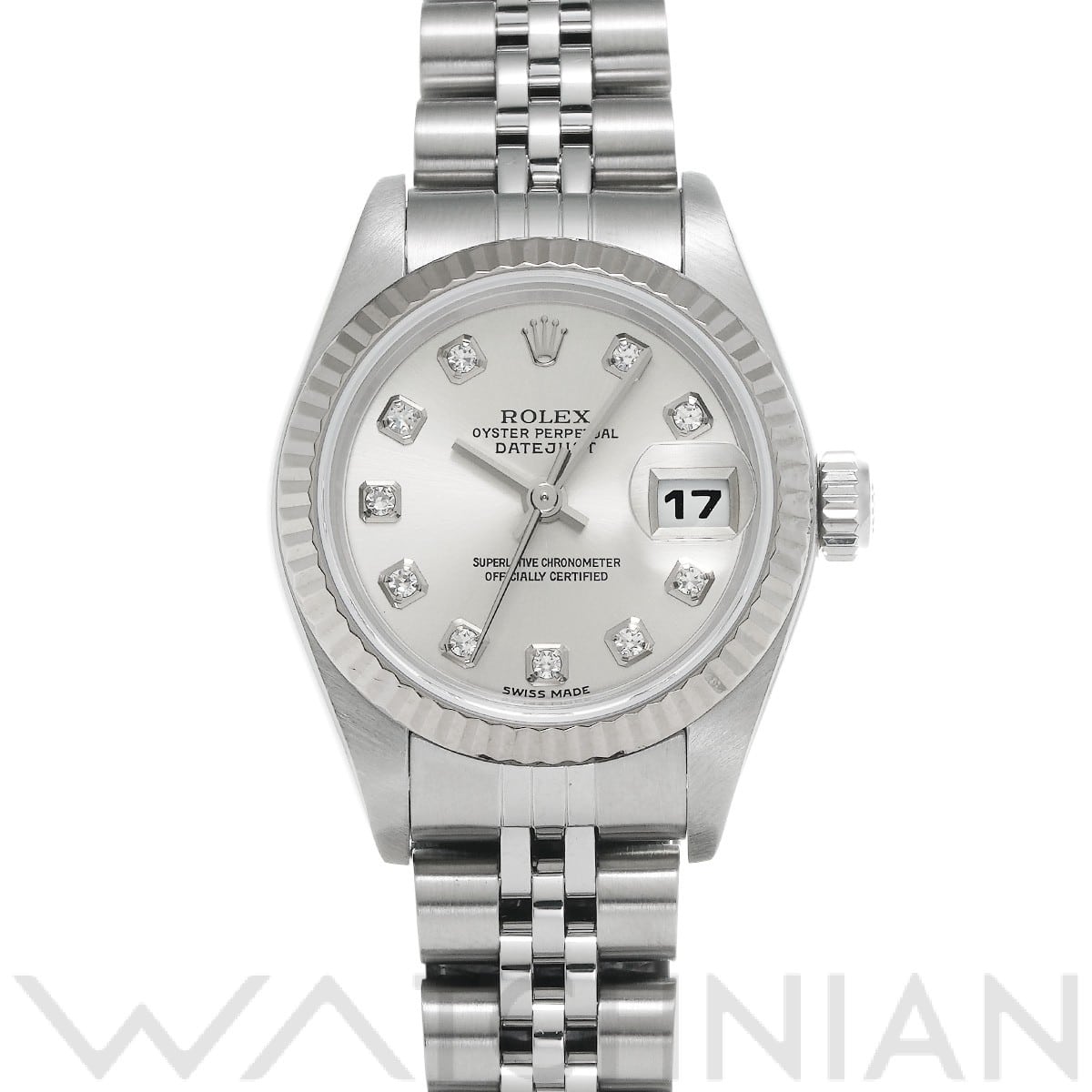 ロレックス デイトジャスト 79174G シルバー/ダイヤモンド レディース 時計 【中古】【wristwatch】