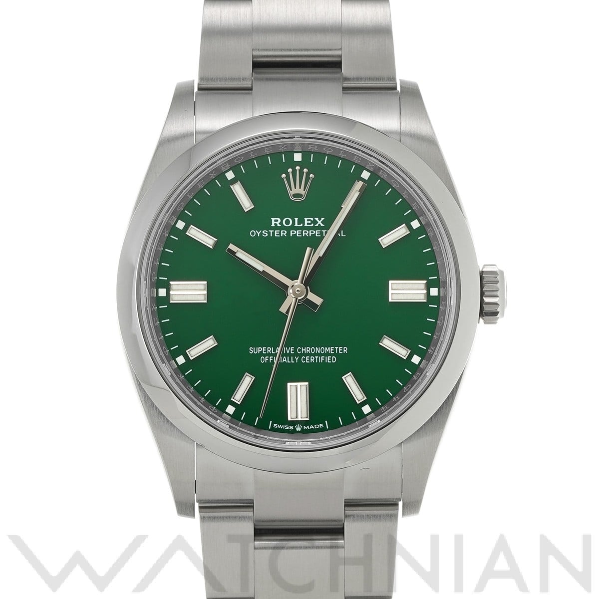 ロレックス オイスターパーペチュアル 36 126000 グリーン メンズ 時計 【中古】【wristwatch】