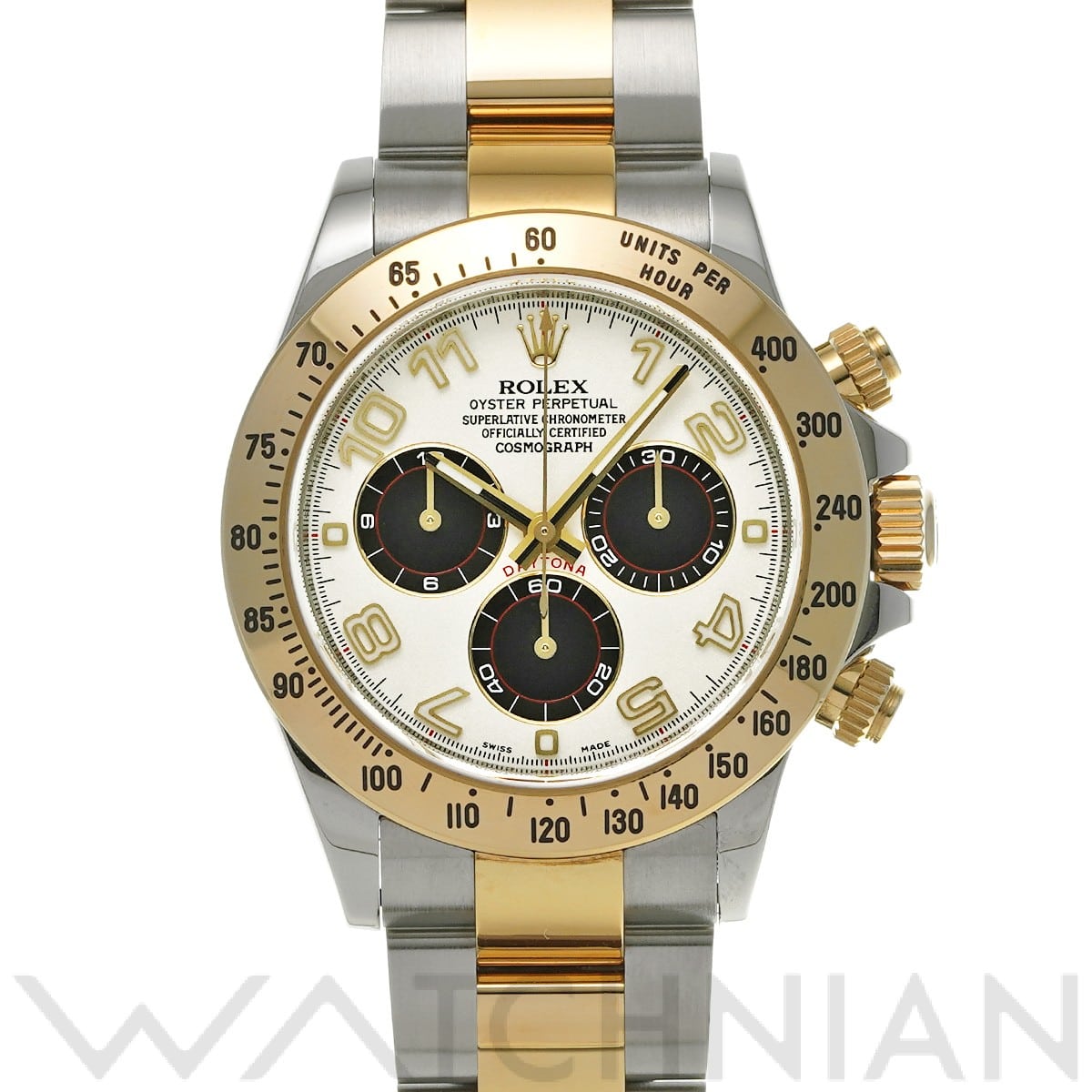 ロレックス コスモグラフ デイトナ 116523 アイボリー/ブラック メンズ 時計 【中古】【wristwatch】