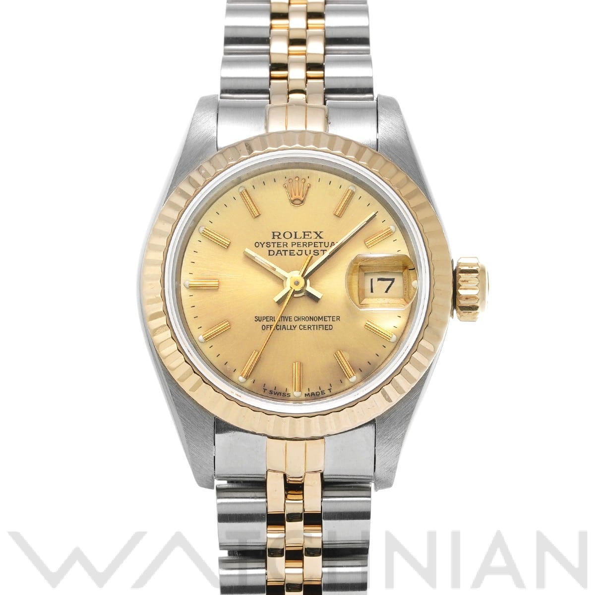 ロレックス デイトジャスト 69173 シャンパン レディース 時計 【中古】【wristwatch】