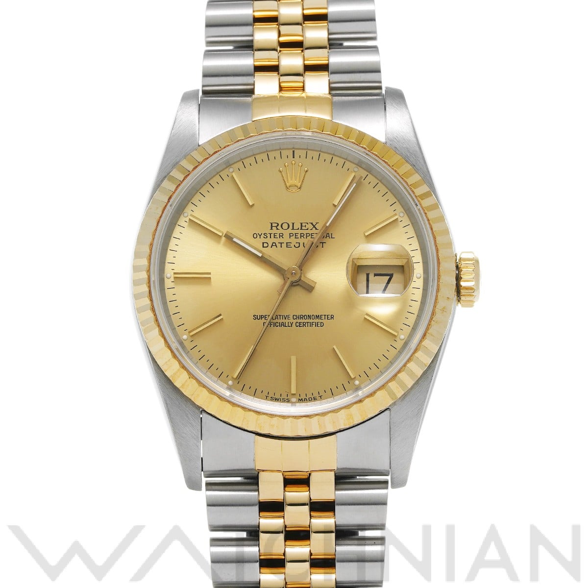 ロレックス デイトジャスト 16233 シャンパン メンズ 時計 【中古】【wristwatch】