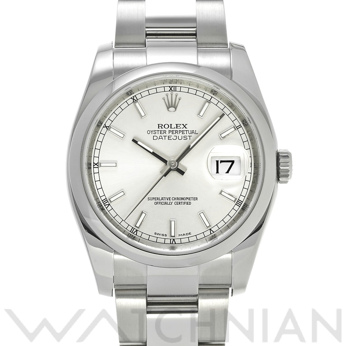 ロレックス デイトジャスト 36 116200 シルバー メンズ 時計 【中古】【wristwatch】