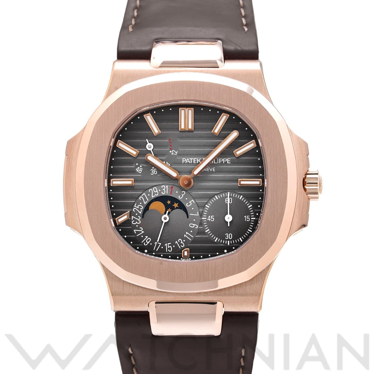 パテック フィリップ / PATEK PHILIPPE ノーチラス プチコンプリケーション 5712R-001 ブラウン・ブラック・グラデーション メンズ 時計 【中古】【wristwatch】