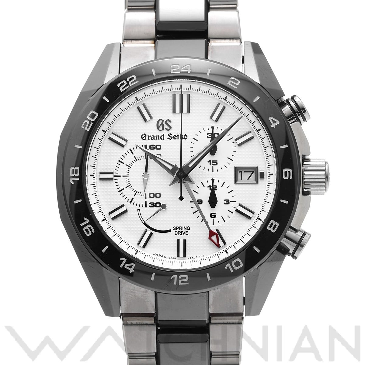 グランドセイコー / Grand Seiko スポーツコレクション スプリングドライブ クロノグラフ GMT SBGC221 シルバー メンズ 時計 【中古】【wristwatch】