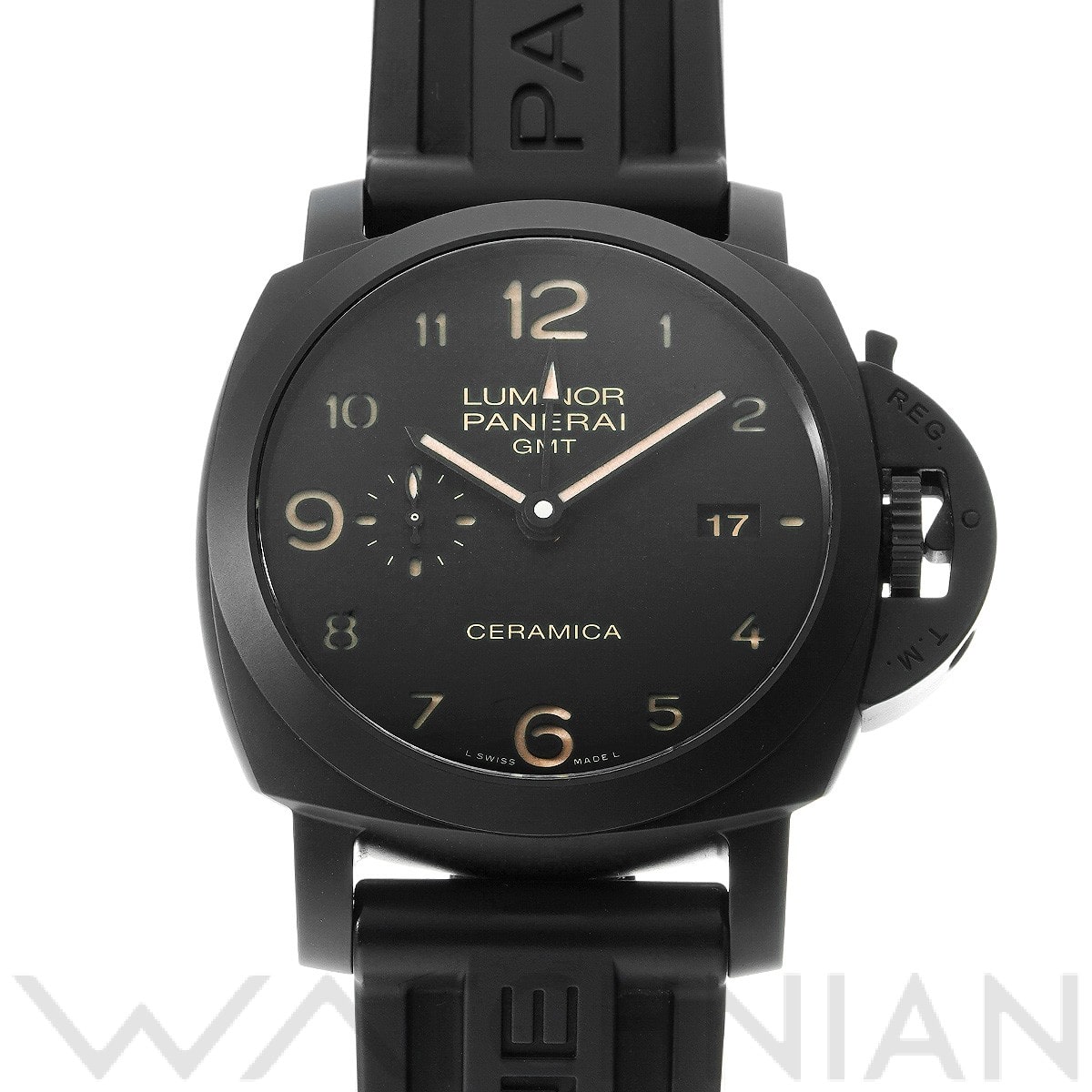 パネライ / PANERAI ルミノール 1950 GMT セラミカ PAM00441 ブラック メンズ 時計 【中古】【wristwatch】